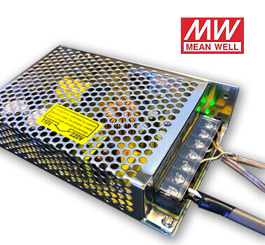 LEDネオンサイン看板のスイッチング電源は人気のミンウェル製を採用しています