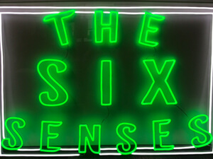 LEDネオン看板（ネオンサイン）アクリル板通常タイプ製作事例 six senses 緑